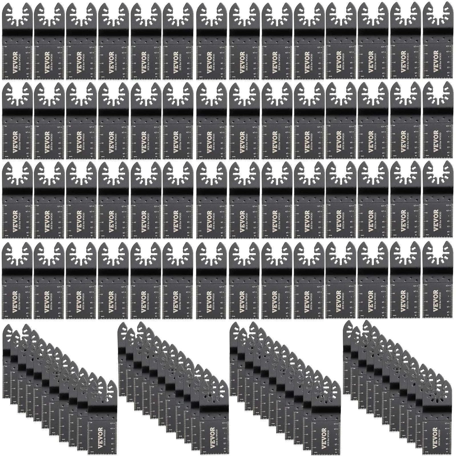 100PCS Oscillating Multitool Saw Blades Kit for Wood Metal Plastic-United States