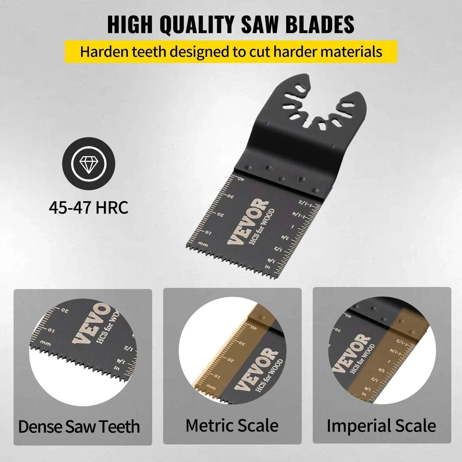 100PCS Oscillating Multitool Saw Blades Kit for Wood Metal Plastic-United States