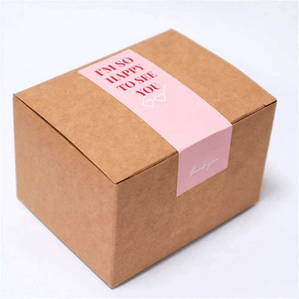 100pcs Thank You Sticker Roll for Small Business Packaging-100pcs style1