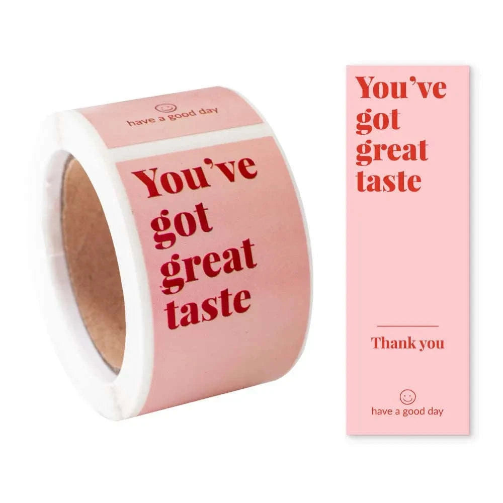 100pcs Thank You Sticker Roll for Small Business Packaging-100pcs style1