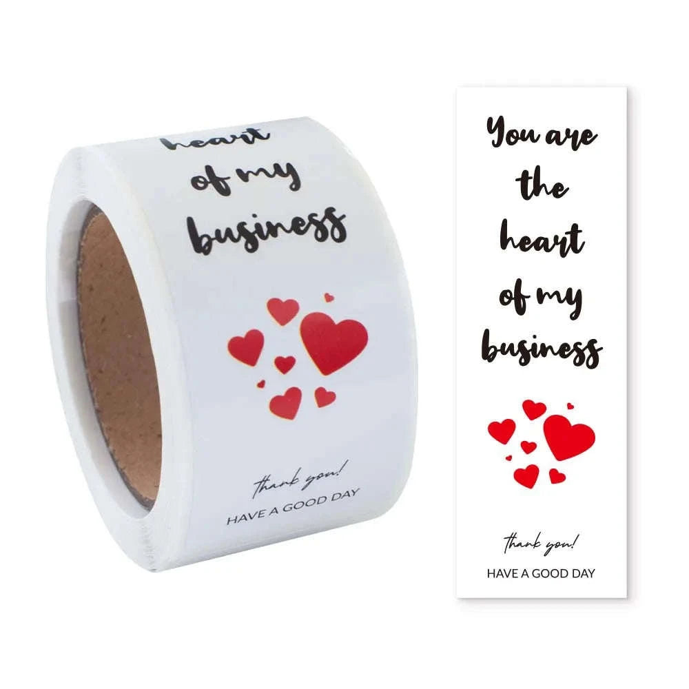 100pcs Thank You Sticker Roll for Small Business Packaging-100pcs style1