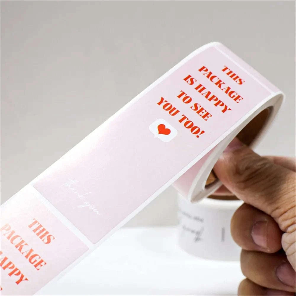 100pcs Thank You Sticker Roll for Small Business Packaging-100pcs style1