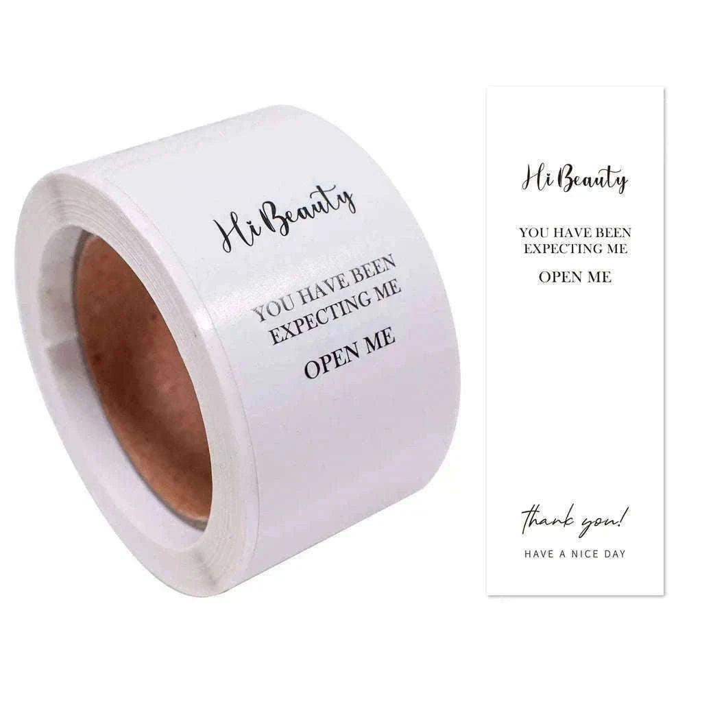 100pcs Thank You Stickers Roll for Small Business Packaging-Style03