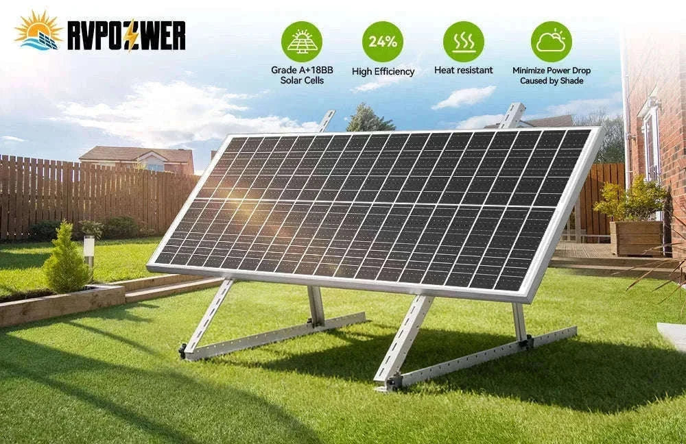 100W 12V 18BB N-Type Monocrystalline Solar Panel-200W / United States