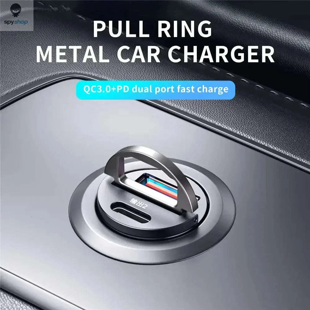 100W Car Charger – Fast Dual-Port Power for Phones and Laptops-PD-100W