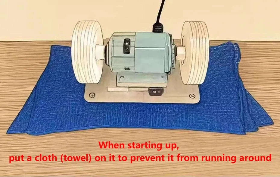 100W Double Table Grinder-Set 2