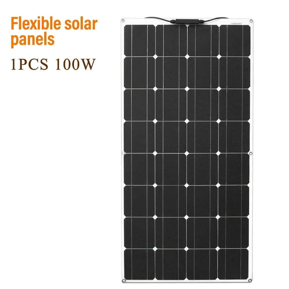 100W Flexible Monocrystalline Solar Panel 12V/24V-100w solar panel / Russian Federation
