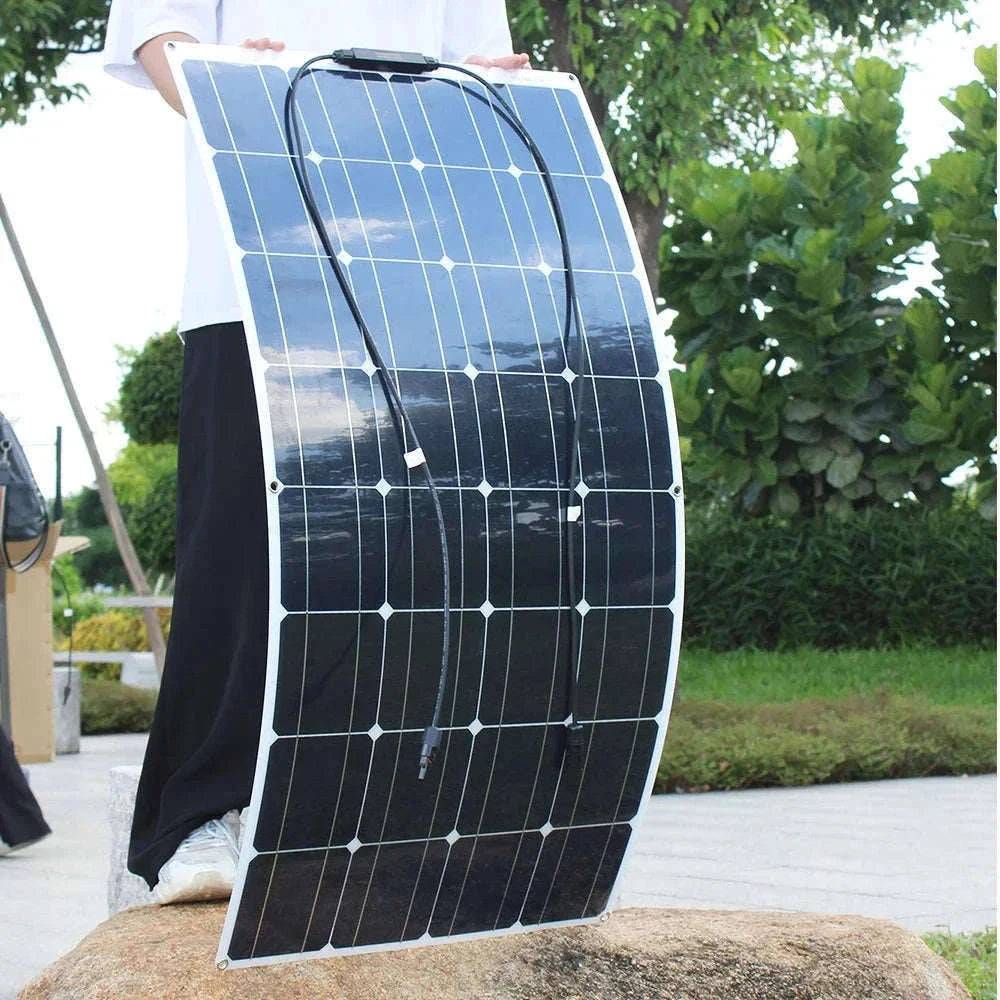 100W Flexible Monocrystalline Solar Panel Waterproof 12V Battery Charger-100w solar panel / Russian Federation