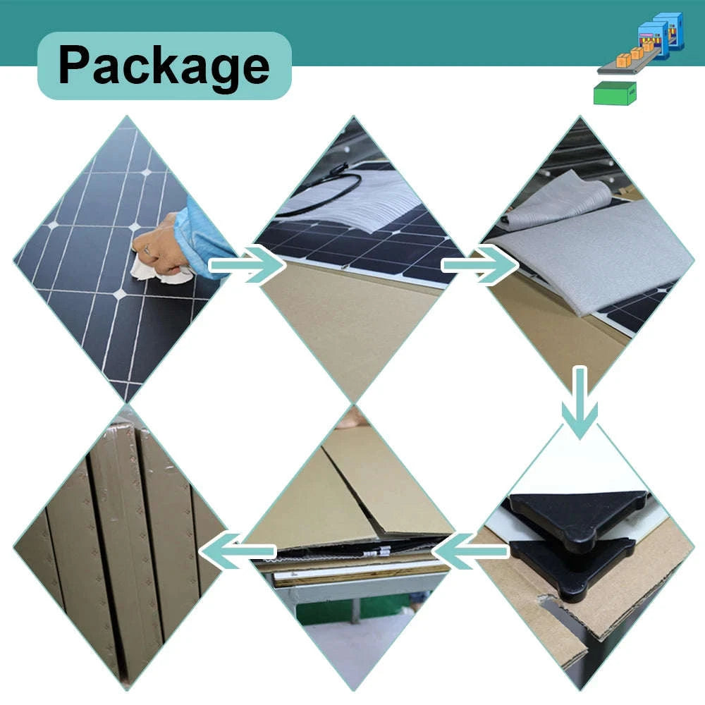 100W Flexible Monocrystalline Solar Panel Waterproof 12V Battery Charger-100w solar panel / Russian Federation