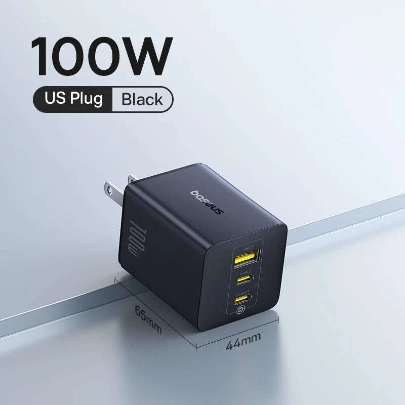 100W GaN Fast Charger 2C+U-US Plug White / China Mainland
