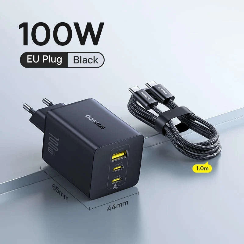100W GaN Fast Charger 2C+U-US Plug White / China Mainland