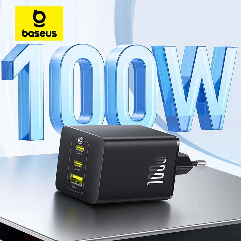 100W GaN Fast Charger 2C+U-US Plug White / China Mainland