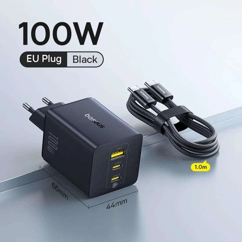 100W GaN Fast Charger 2C+U-US Plug White / China Mainland