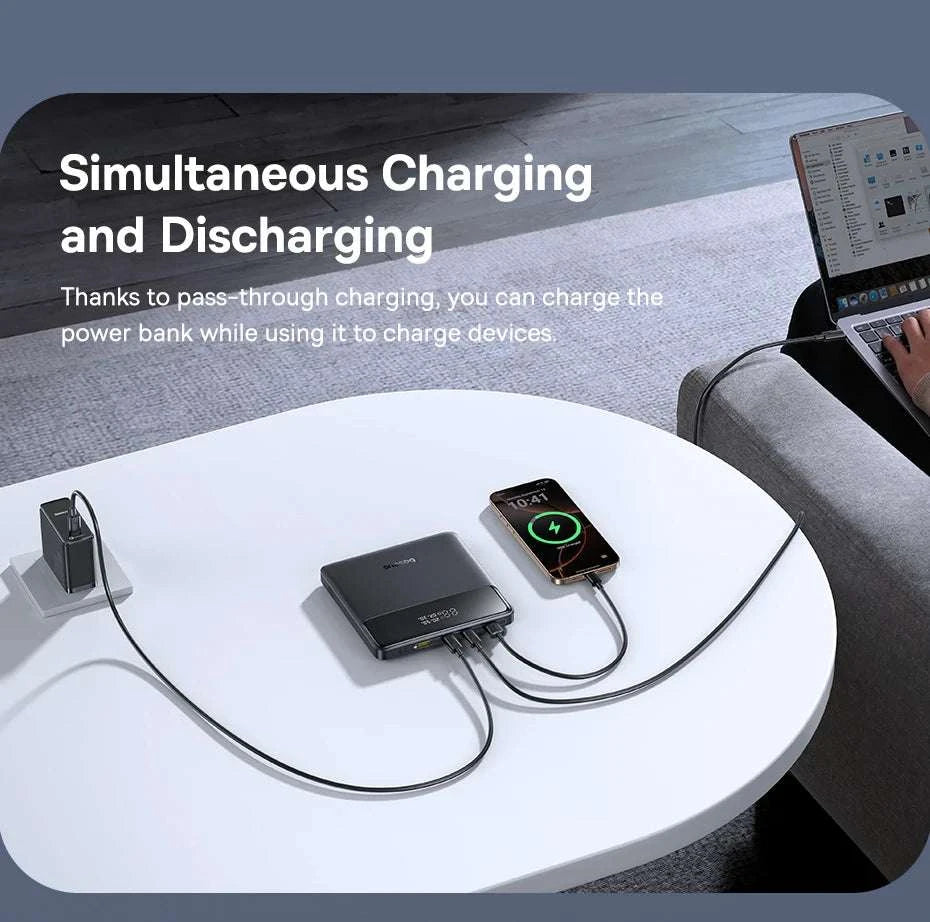 100W Power Bank 20000mAh Fast Charging for Laptops & Phones-Black / 20000mAh / China Mainland