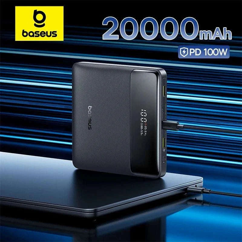 100W Power Bank 20000mAh Fast Charging for Laptops & Phones-Black / 20000mAh / China Mainland