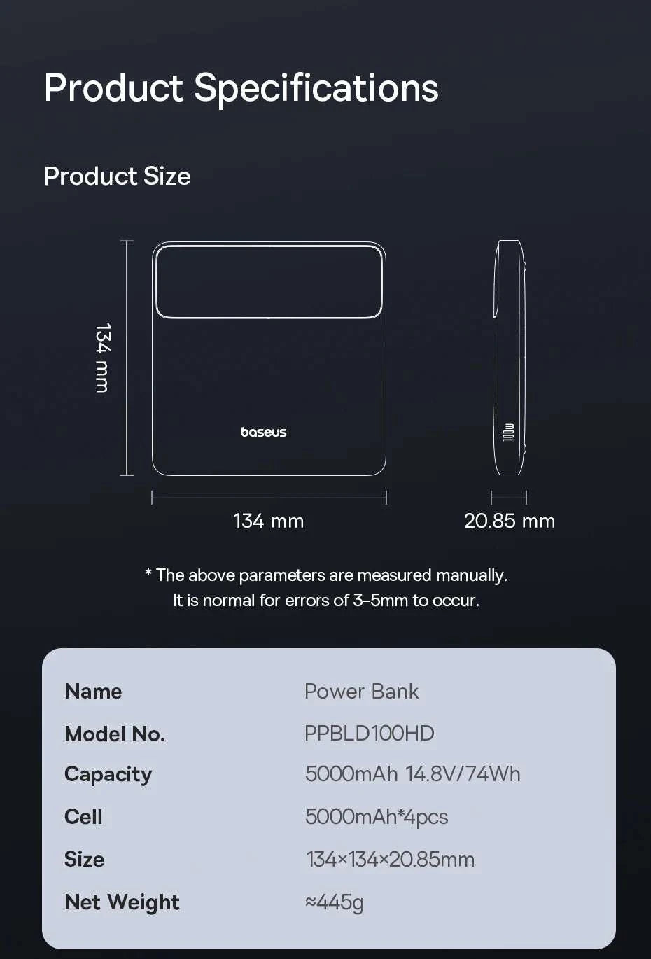 100W Power Bank 20000mAh Fast Charging for Laptops & Phones-Black / 20000mAh / China Mainland