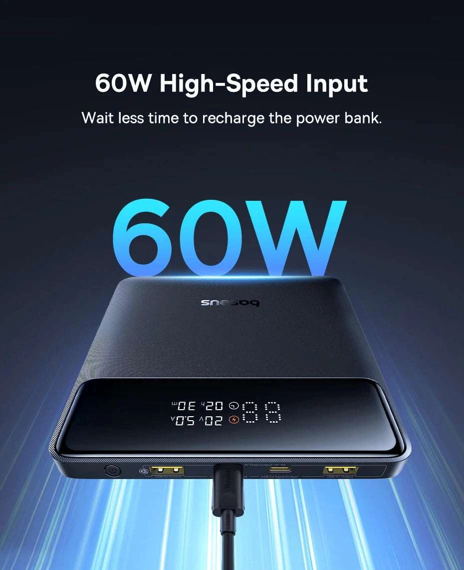 100W Power Bank 20000mAh Fast Charging for Laptops & Phones-Black / 20000mAh / China Mainland