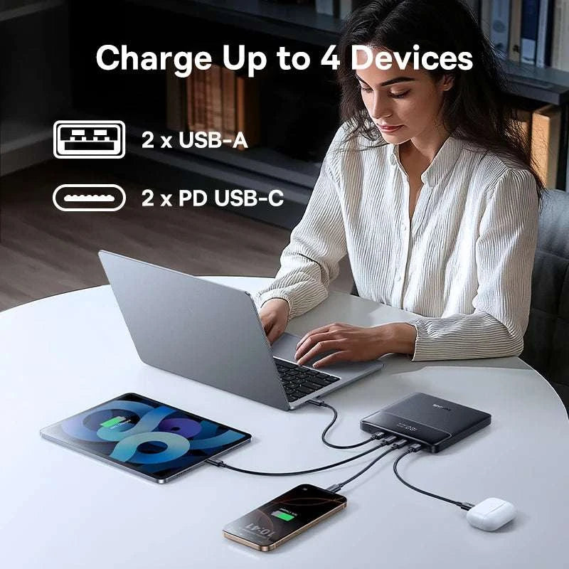 100W Power Bank 20000mAh Fast Charging for Laptops & Phones-Black / 20000mAh / China Mainland