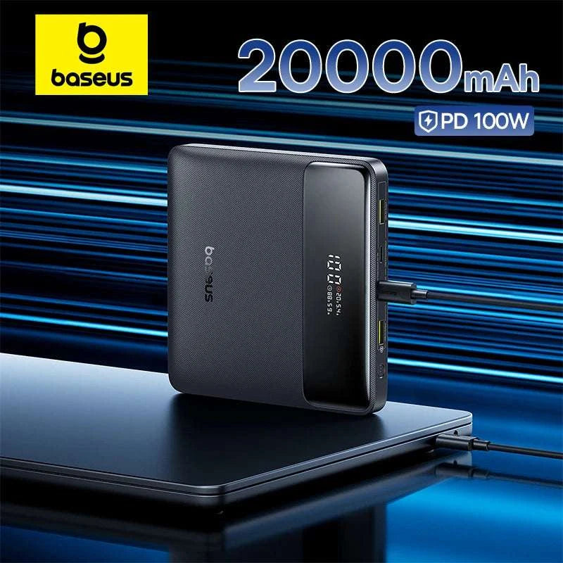 100W Power Bank 20000mAh Fast Charging for Laptops & Phones-Black / 20000mAh / China Mainland