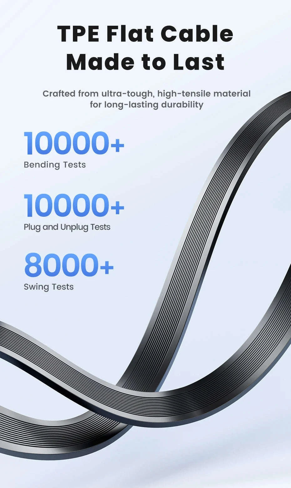 100W Retractable USB-C Fast Charging Cable with Magnetic Storage-Grey / 1m