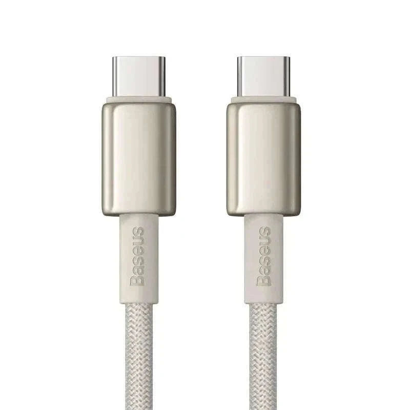 100W USB-C Fast Charging Cable for iPhone 15, MacBook, Samsung-Black / 2m