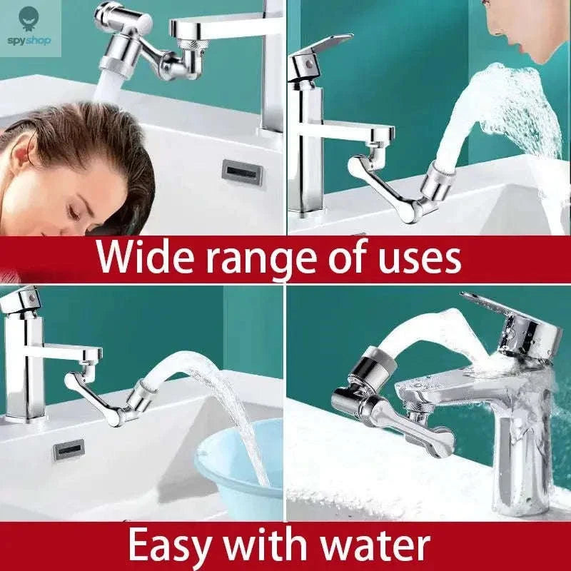 1080° Rotatable Faucet Sprayer Head – Multi‑Angle Control and Dual Water Modes-Double Mode