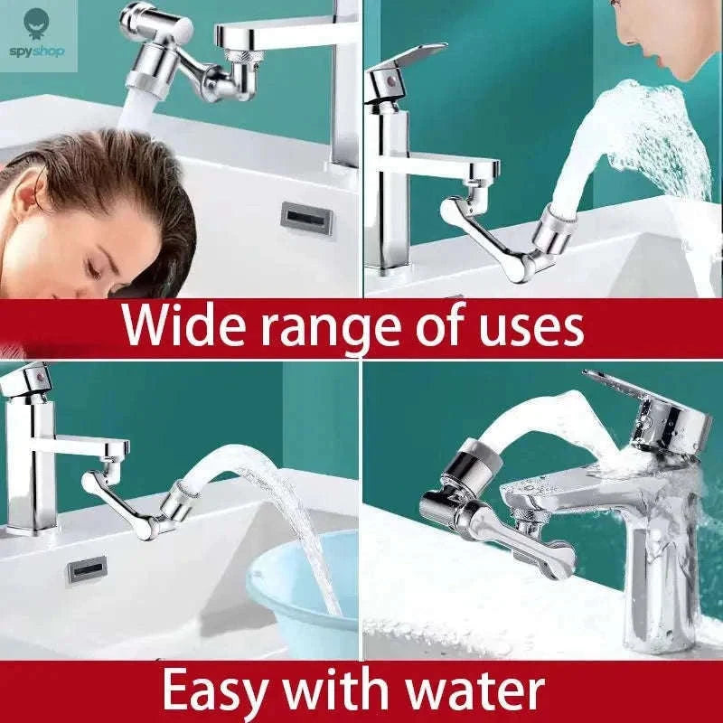 1080° Rotatable Faucet Sprayer Head with Dual Water Modes-Double Mode