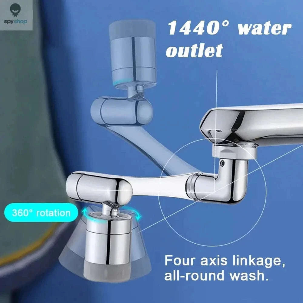 1080° Universal Rotation Faucet Extender for Splash-Free Flow-1 Mode