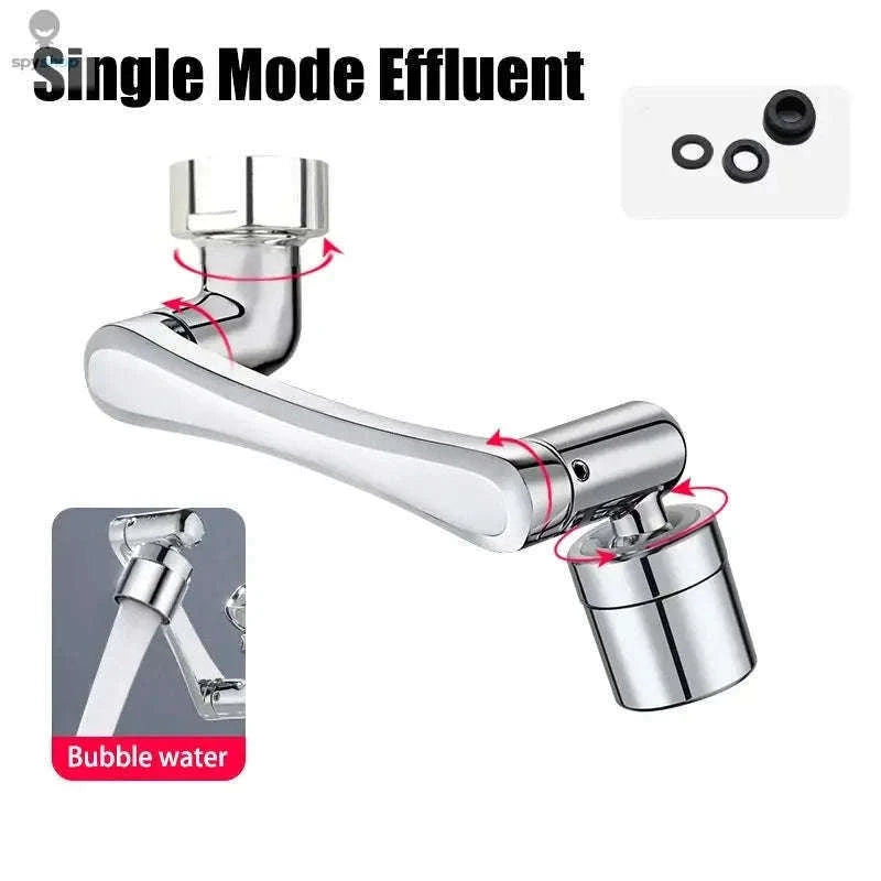 1080° Universal Rotation Faucet Extender for Splash-Free Flow-1 Mode