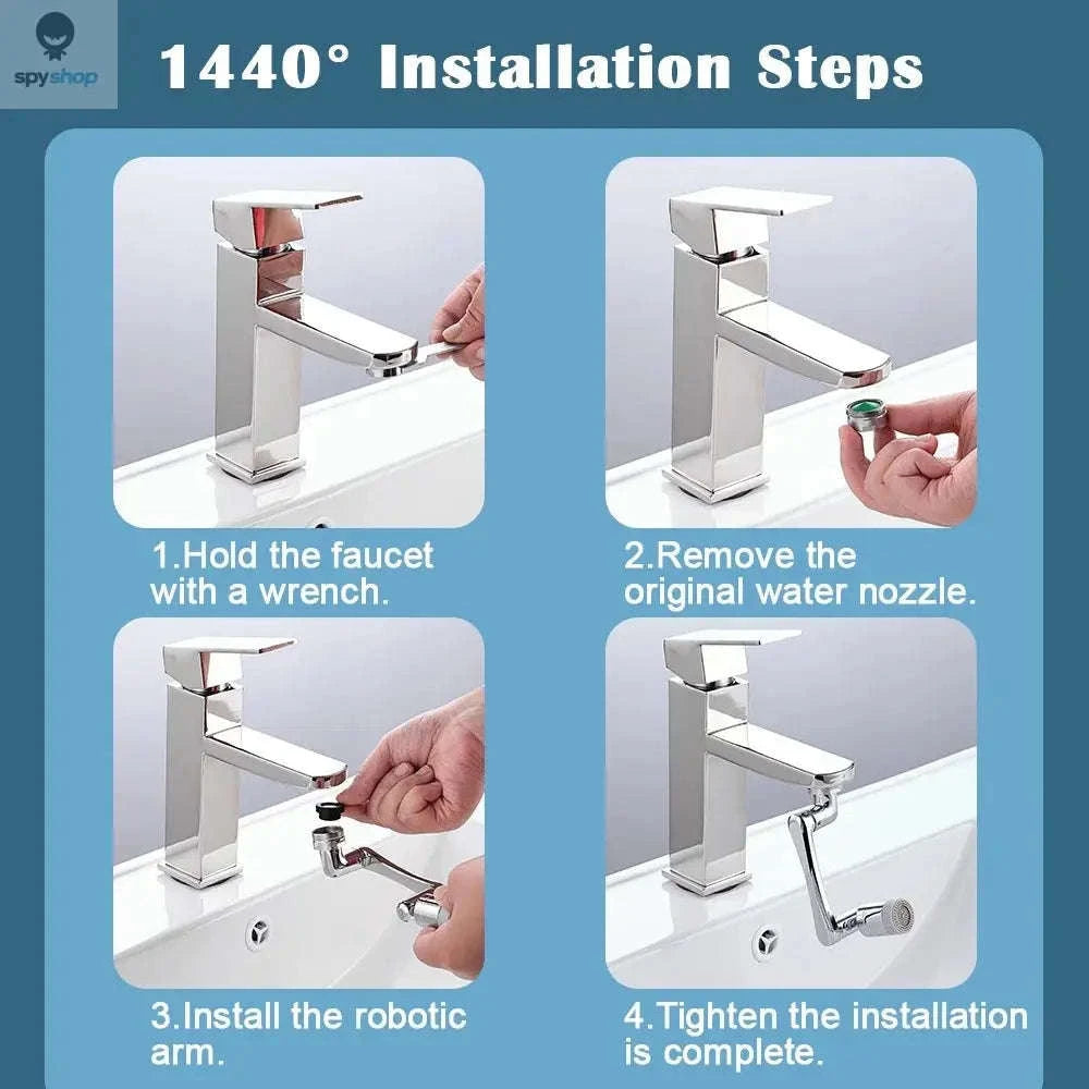 1080° Universal Rotation Faucet Extender – Splash-Free Flow & Dual Spray Convenience-1 Mode
