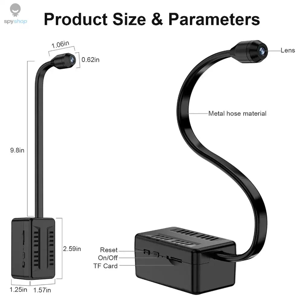 1080P HD Mini Camera WiFi Security IP Reomote Monitoring Body Cam 360° Rotatable Lens Night Vision Small Camcorder Espia Alarm Spy-shop.com