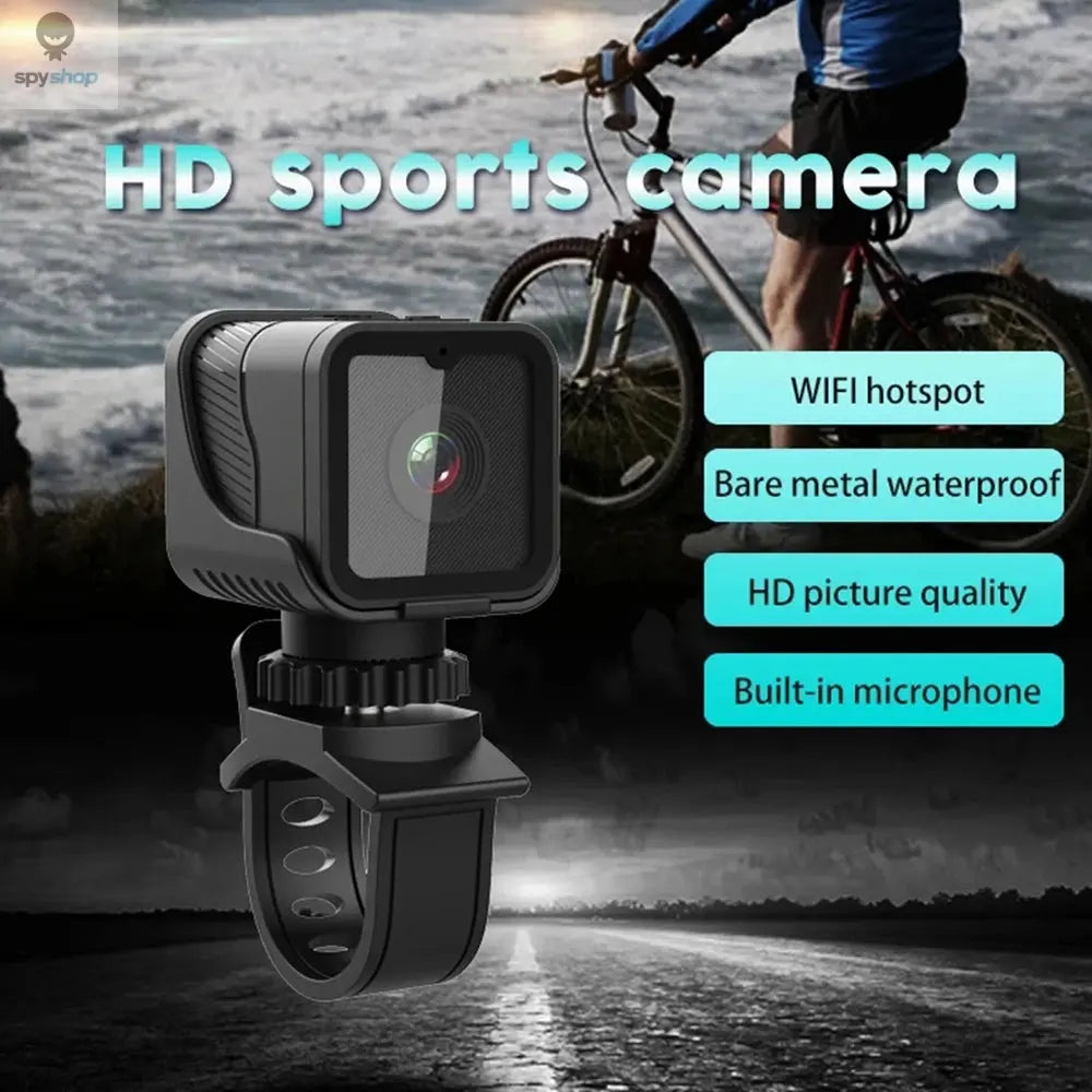 1080P HD Portable Sports Mini Camera with Hotspot WiFi Waterproof Camera, Motorcycle and Bike Driving Recorder Spy-shop.com