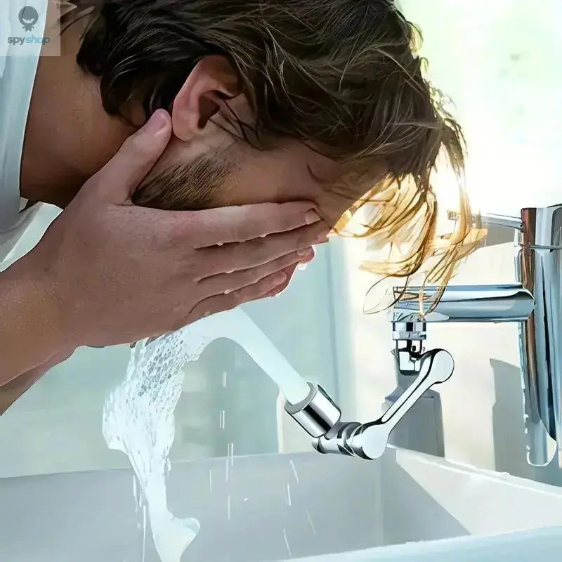 1080° Rotatable Extension Faucet Sprayer Head 2 Spray Modes Universal Bathroom Tap Extend Adapter Aerator Spy-shop.com