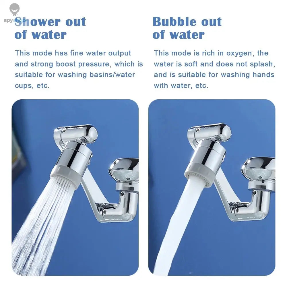 1080° Universal Rotation Faucet Extender Kitchen Robot Arm Extension Faucets Mixer Aerator Head Bubbler Water Tap Nozzle Spy-shop.com