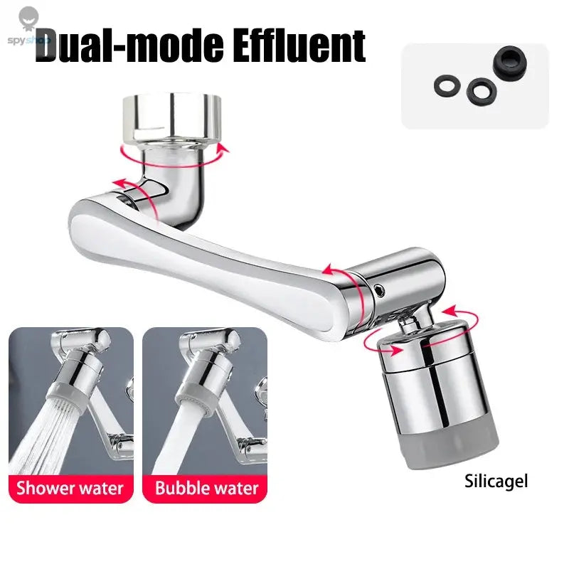 1080° Universal Rotation Faucet Extender Kitchen Robot Arm Extension Faucets Mixer Aerator Head Bubbler Water Tap Nozzle Spy-shop.com