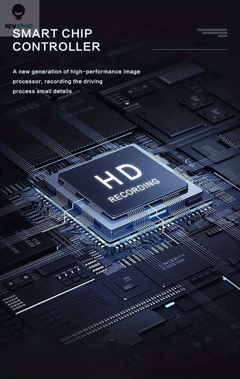 1080P 3-Camera Dash Cam with IR Night Vision-Y30B-no card