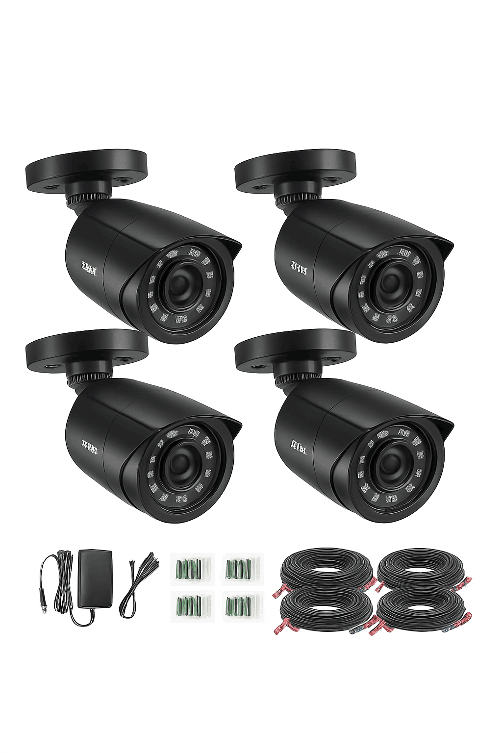1080P 4 Pack HD-TVI Bullet Security Cameras-Black / spain