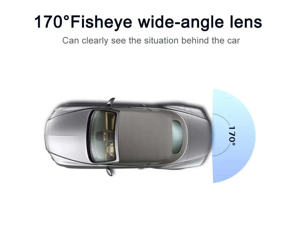 1080P AHD Car Rear View Camera 175° Wide Angle with Guide Lines-CCD 720P