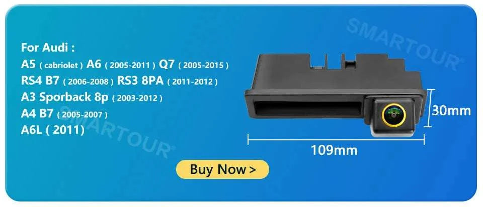 1080P AHD Car Rear View Camera 175° Wide Angle with Guide Lines-CCD 720P