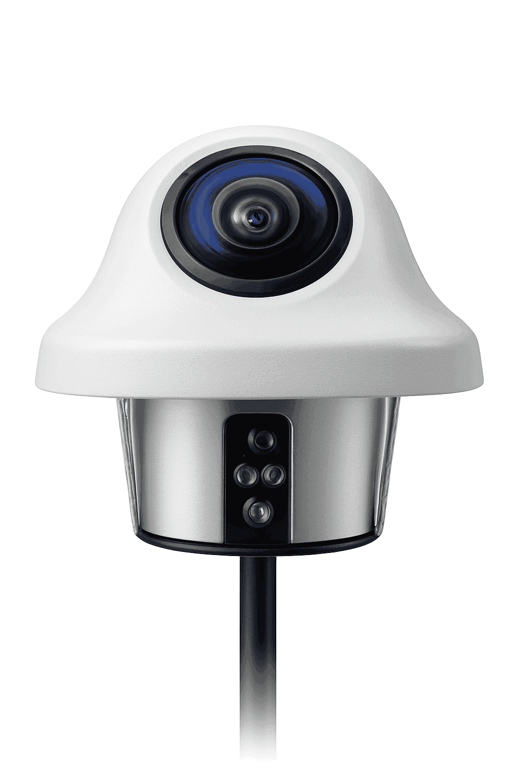 1080P AHD Car Rear View Camera with 180° Fisheye Night Vision-White