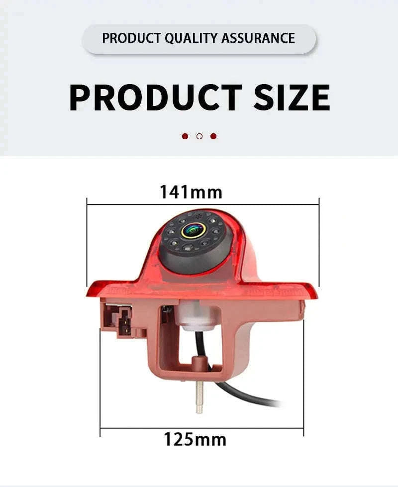 1080P AHD Reverse Camera Brake Light for Trafic Vivaro Combo-CVBS720P-AHD1080P / 12 V