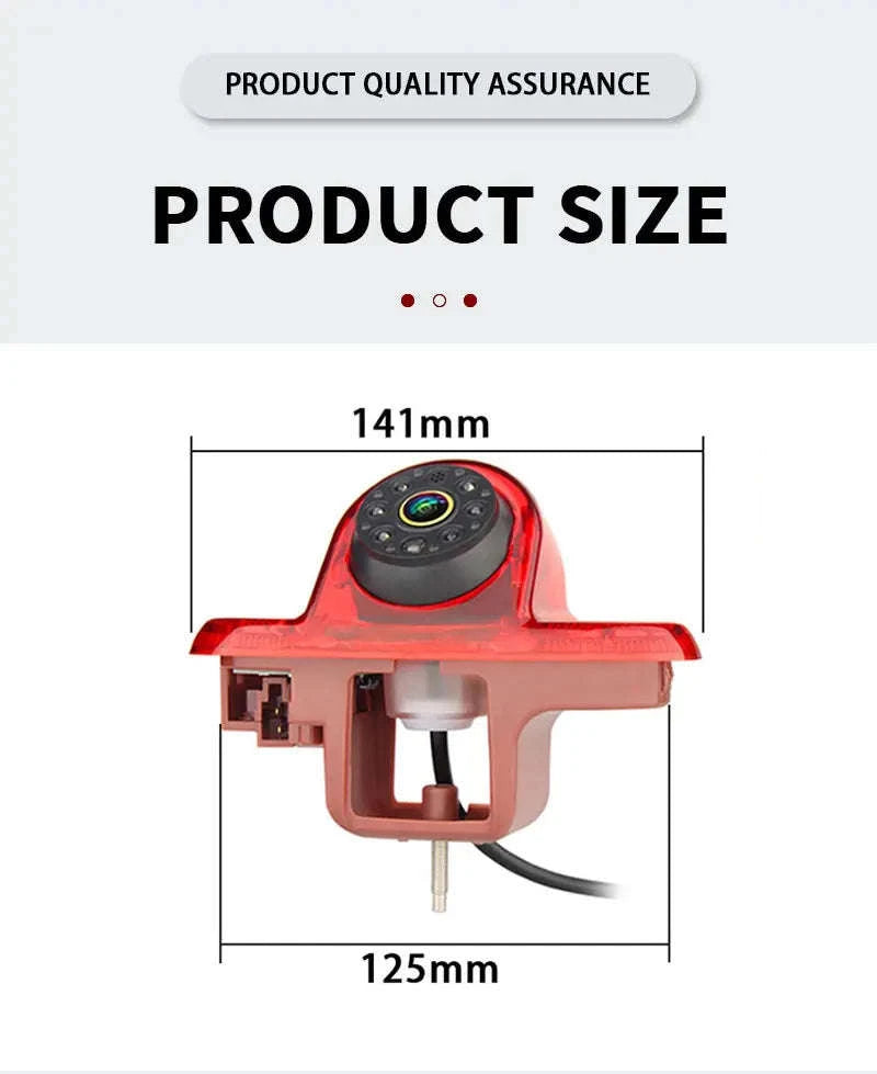 1080P AHD Reverse Camera Brake Light for Trafic Vivaro Combo-CVBS720P-AHD1080P / 12 V