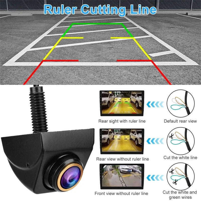 1080P Car Rear View Camera 170° Wide Angle Night Vision-Default Title