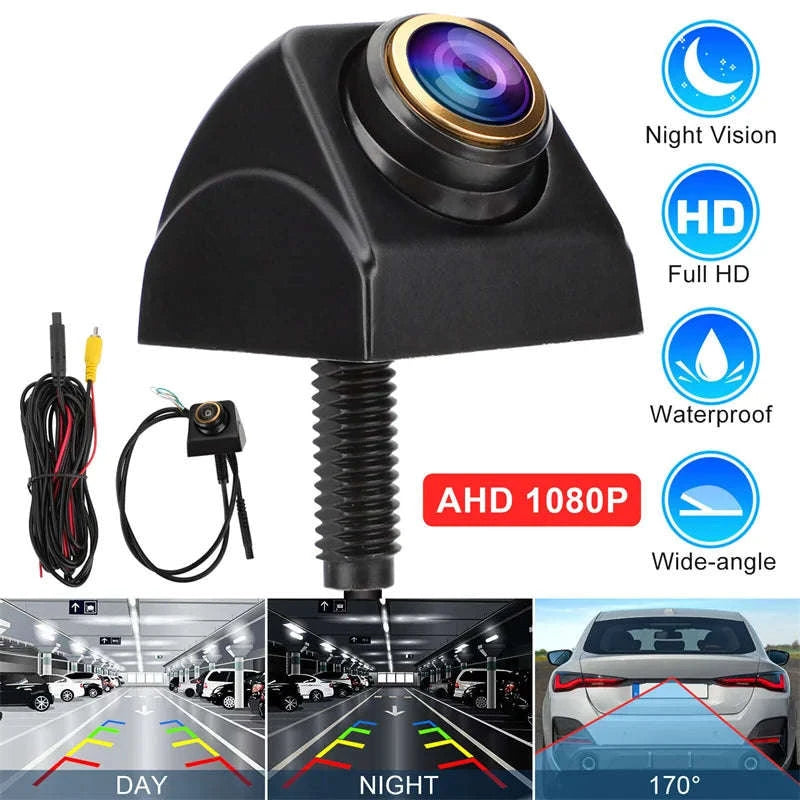 1080P Car Rear View Camera 170° Wide Angle Night Vision-Default Title
