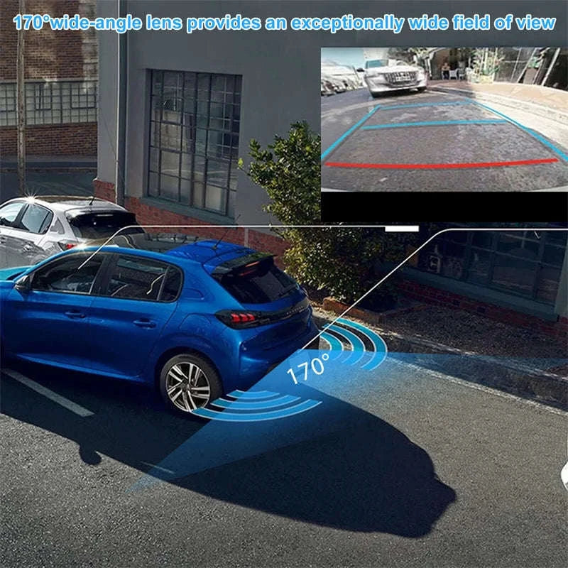 1080P Car Rear View Camera 170° Wide Angle Night Vision-Default Title