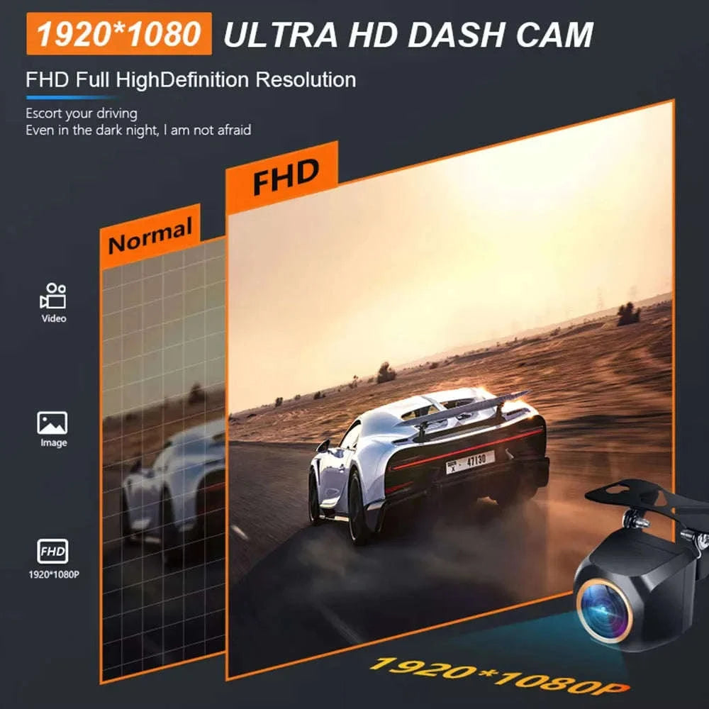 1080P Car Rear View Camera with 200° Fisheye Lens-200 / 12 V