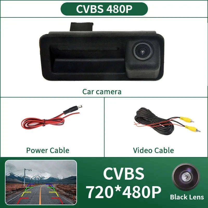 1080P Car Rear View Reverse Camera-AHD 1080P-CVBS / 12 V