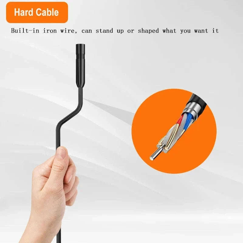 1080P Endoscope Camera with 4.3" Screen & Rigid Cable-20m