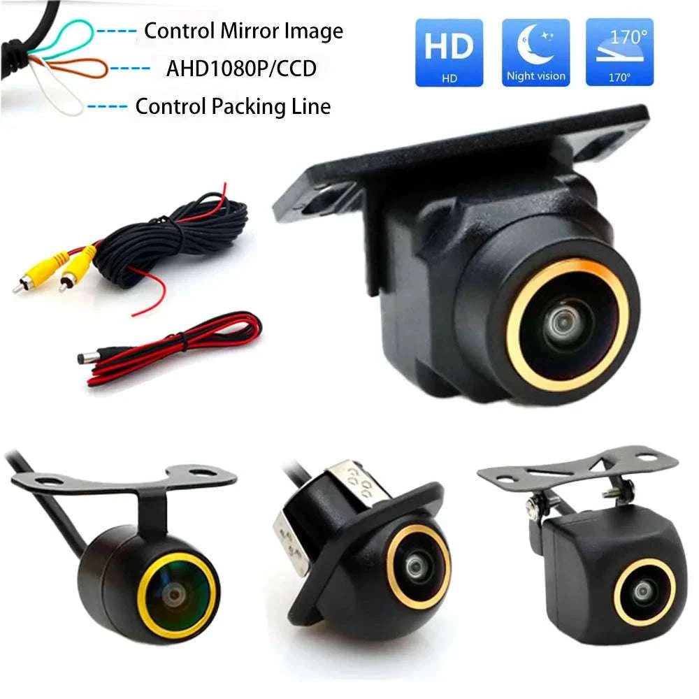 1080P Fisheye Backup Camera with 170° Wide View & Night Vision-