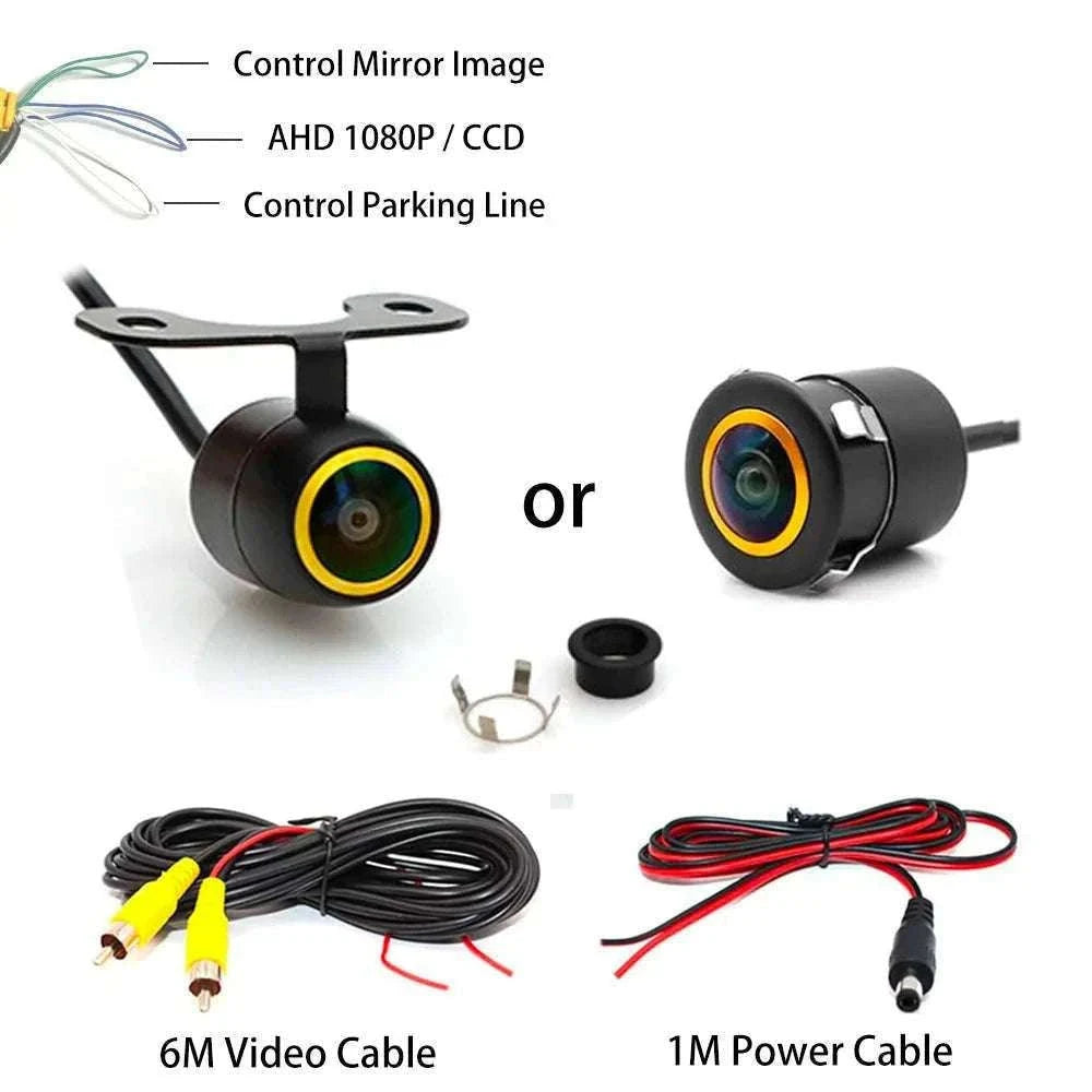 1080P Fisheye Backup Camera with 170° Wide View & Night Vision-C